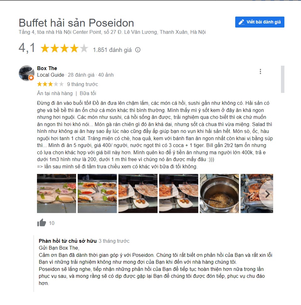 Buffet Poseidon review
