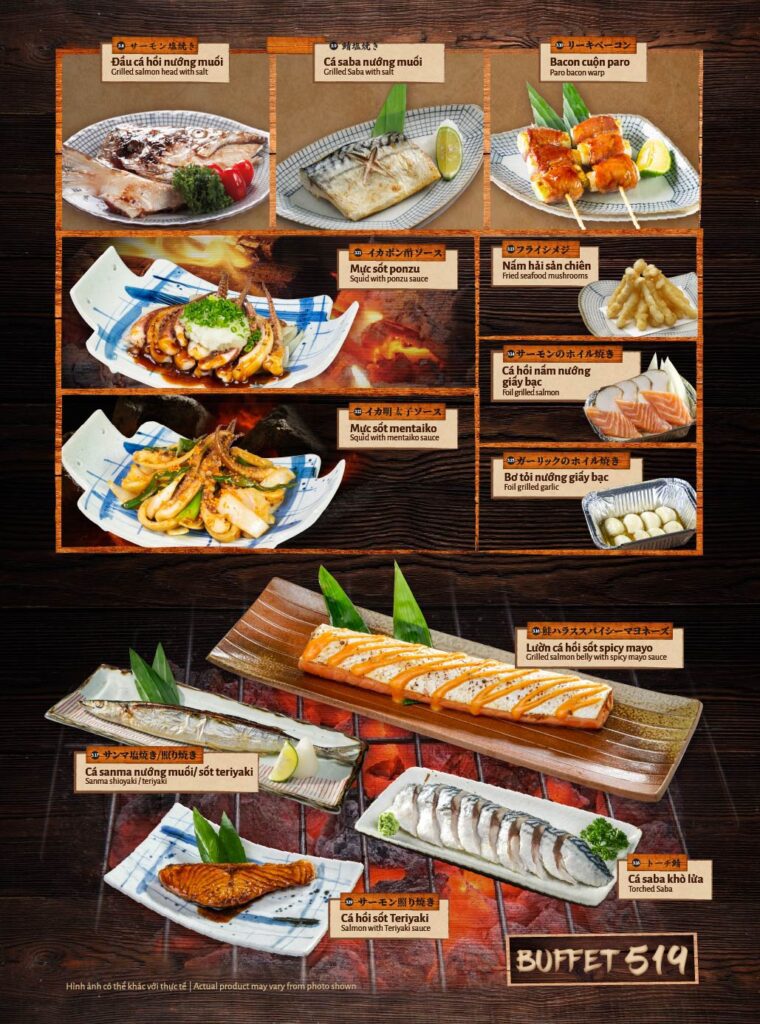 Shogun Buffet Sushi Menu